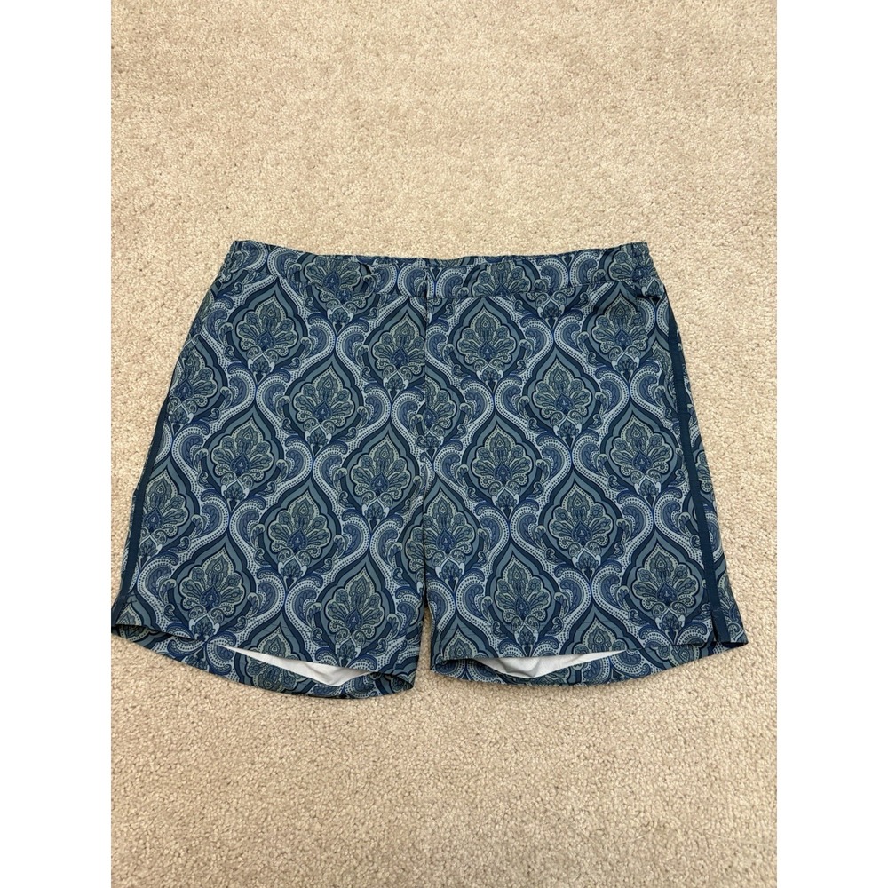 Men's Fair Harbor Geometric Design Swim Trunk Bottoms Lined Size 33